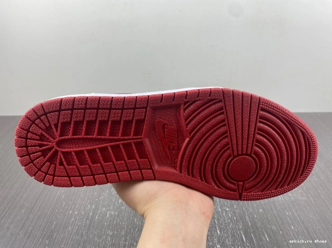 Rep Jordan Low 1 705329-101 White Retro Red Varsity 0821